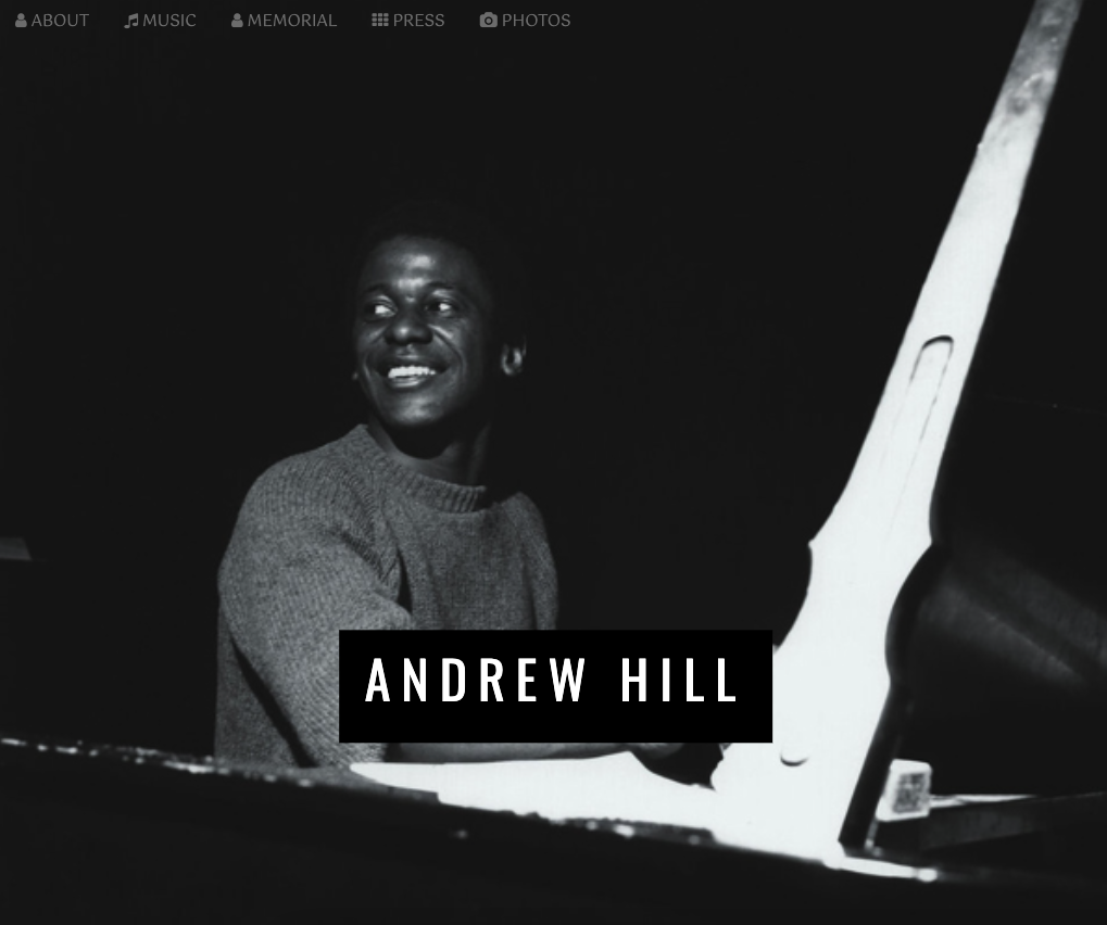 Andrew Hill website by Ben Azzara