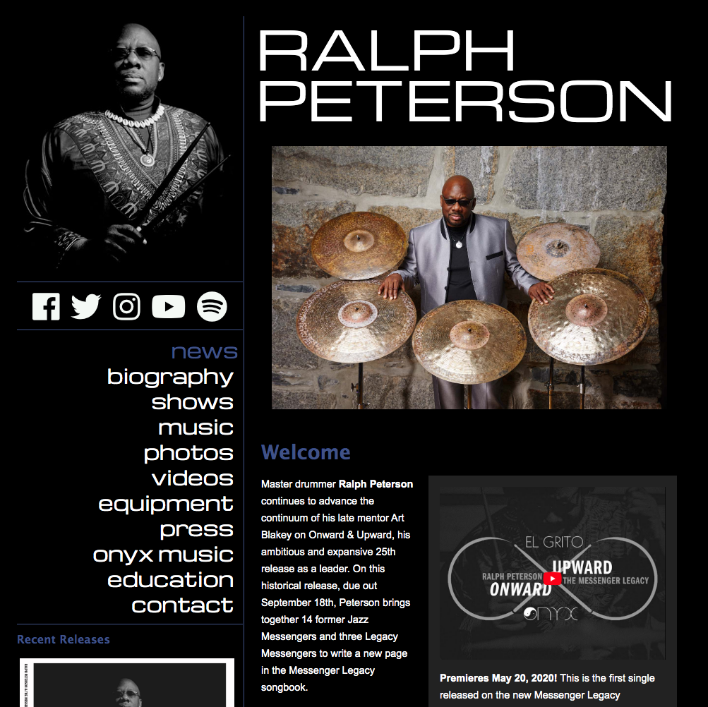 Ralph Peterson website